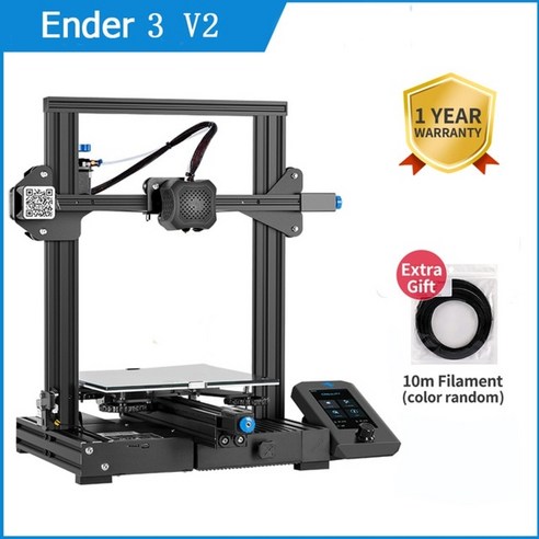 목업제작 3D프린터 Creality 3D Ender-3Ender-3 Pro 2020 최신 Ender-3 V2 3D 프린터 키트 MK-10 압출기 이력서 인쇄 크기, 협력사, 엔더-3 V2