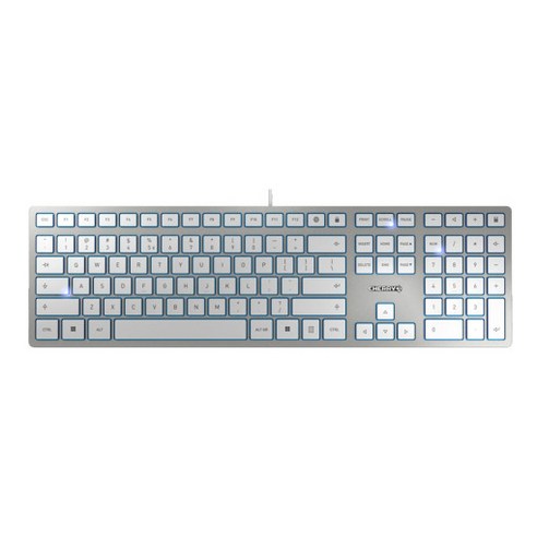 체리 키보드 KC6000 SLIM 무소음 사무용 슬림 키보드 (색상 선택) / 공식 판매점, 실버