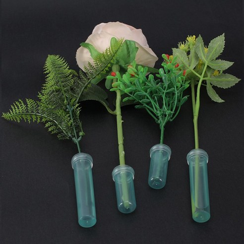 생화 꽃다발 물주머니 물대롱 플로리스트 화훼 장식 부케 수국 보관 꽃 물꽂이 원예, 4cm(200pcs), 1세트