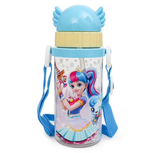 캐치티니핑 빨대물통-샤샤핑 스트랩 350ml YP5400 (R0313), 캐치티니핑-R0313, 1개