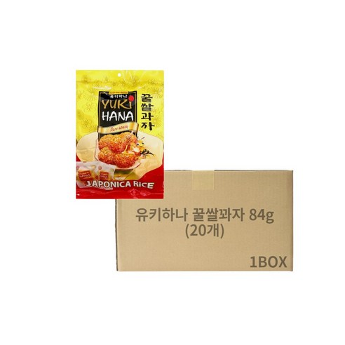 유키하나 꿀쌀과자, 84g, 5개