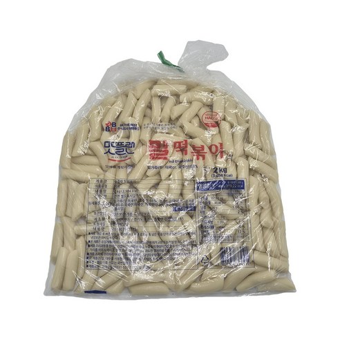 [낱개] 맛플랜 비비푸드 밀 당일 떡볶이 떡 (중) 2kg, 1개