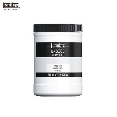 리퀴텍스 베이직 아크릴물감 946ml 티타늄 화이트/Basics Acrylic, LX8870353 (구LX4332432)