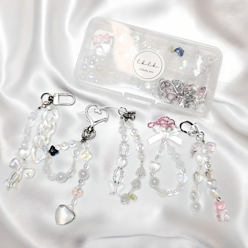 영롱한 나만의 우주를 손안에: 리꾸리꾸 오로라 비즈 키링 DIY 키트 리뷰 비즈키링만들기세트