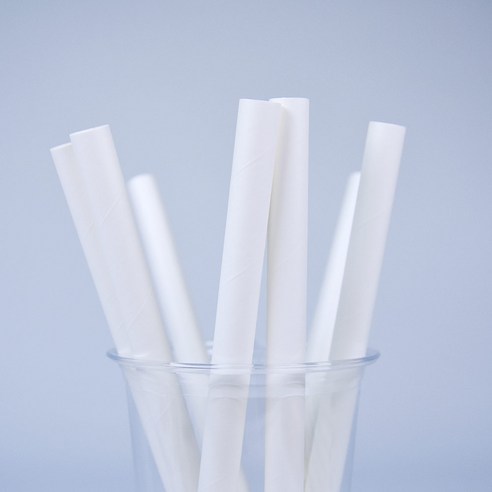 대성산업 종이 스트로우 흰색 12 x 210 mm, 1개, 250개입