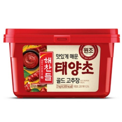 해찬들 태양초골드고추장 2kg 양념 김장준비, 1개