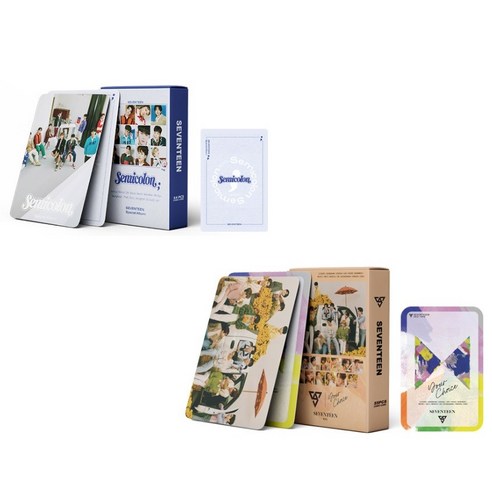 세븐틴 Seventeen LOMO 포카 54장 2종 세트 모음, 세트 A+세트 B