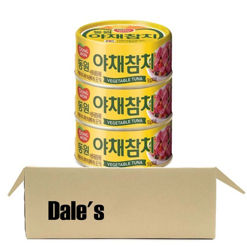 데일즈기획 동원 야채참치, 3개, 150g