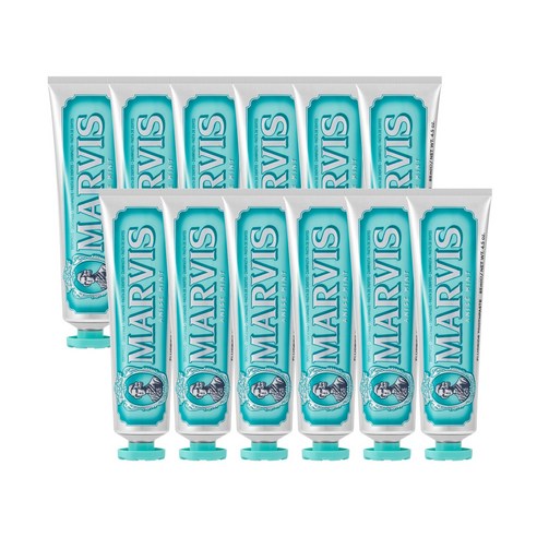 [마비스 코리아] 마비스 ANISE민트향 치약 85ml 12입, 1개, 1020ml