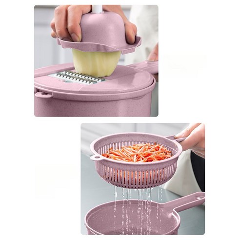 서진이네 고민시채칼 야채 커터 다기능 강판 스테인리스 도마 슬라이서 주방 도구, 플래그십그레이