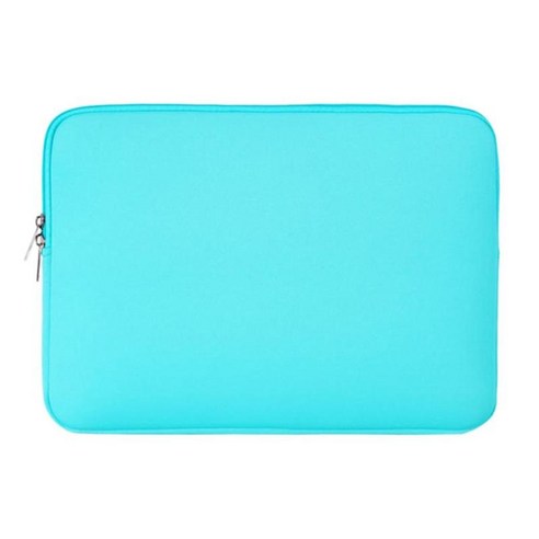 14 인치 노트북 슬리브 케이스 보호용 소프트 패딩 지퍼 커버 휴대용 가방, 하늘색