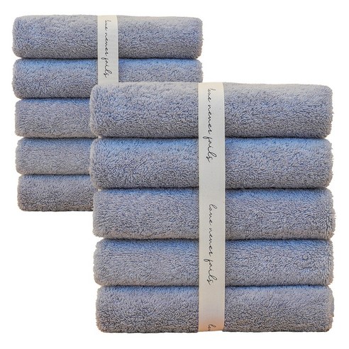 럭스리브 프리미엄 고급수건 150g 10장, 블루그레이, 10개