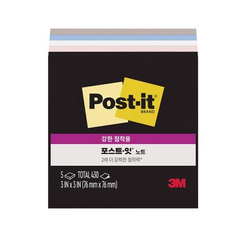 3M)포스트잇 컬렉션팩(654-5), 654-5SS/심플리서린/M328847