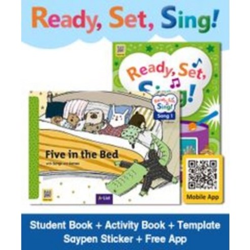 Ready Set Sing! Number Student Book + Activity Book + Craft Template + Saypen Sticker + Free App 세트, 에이리스트