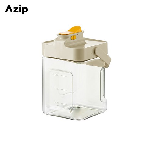 Azip 에이집 다용도 물통 쥬스 디스펜서 냉장고 물병 캠핑용 물병, 1개, 아이보리, 2.3L