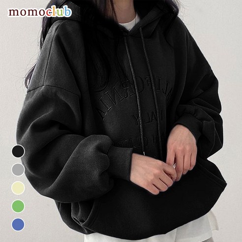 따뜻함, 편안함, 스타일을 완벽하게 조화한 모모클럽 기모 후드티 오버핏