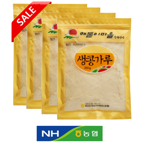 농협 생콩가루, 250g, 4개