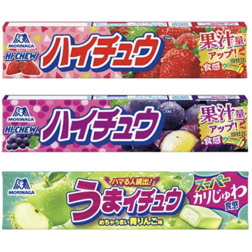 일본 소프트 캔디 포도 딸기 샤인머스켓 청사과 레몬맛 슷빠이츄