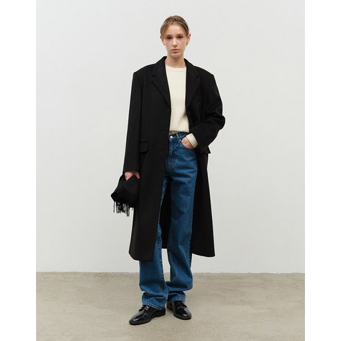던스트 ESSENTIAL CASHMERE SINGLE COAT BLACK_UDCO4D222BK