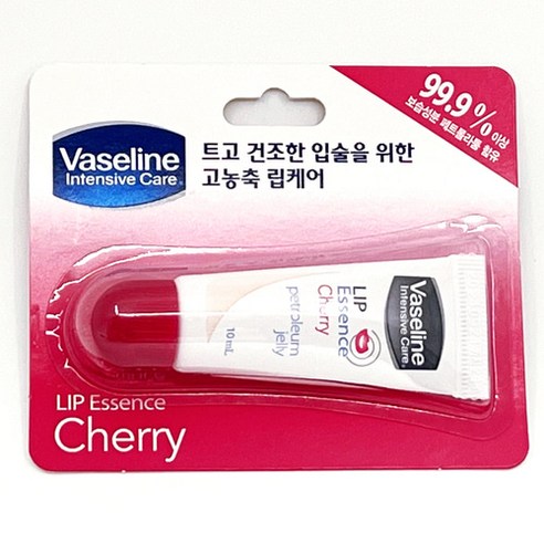 바세린 인텐시브 케어 립에센스 어드밴스드 체리 립밤, 10ml, 3개