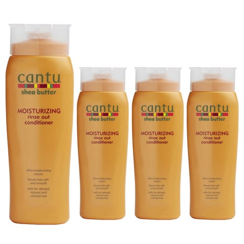칸투 시어 버터 모이스처라이징 린스 아웃 컨디셔너, 4개, 400ml