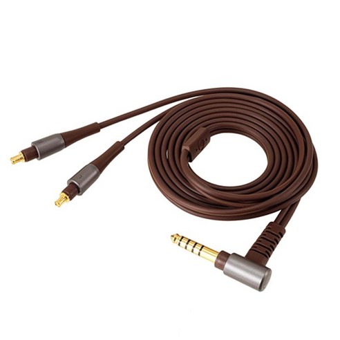ATH-ESW950용 3.5mm/4.4mm 이어폰 케이블 하이파이 헤드셋 와이어, 브라운 4.4mm, 1.25미터, 플라스틱 및 전자 기기