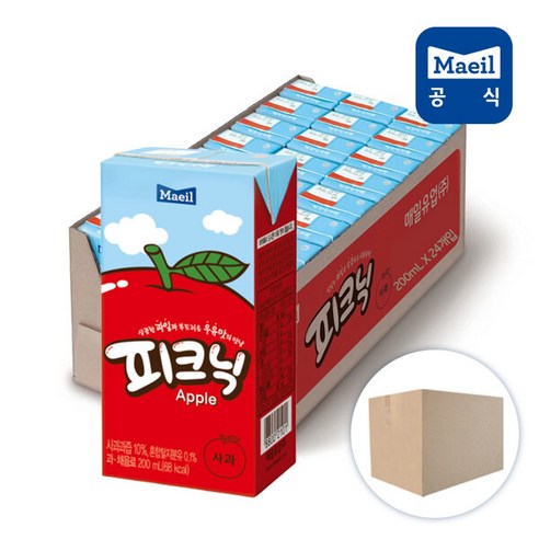 매일 피크닉 사과 200ml 24팩/음료/음료수, 24개