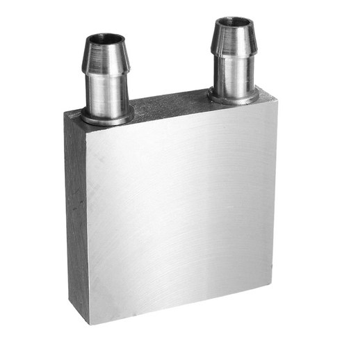 컴퓨터 CPU 라디에이터 용 알루미늄 수냉 블록 40x40x12mm 쿨러, 하나, 은