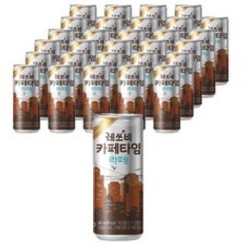 롯데 레쓰비 카페타임 라떼, 240ml, 33개 캔커피 Best Top5