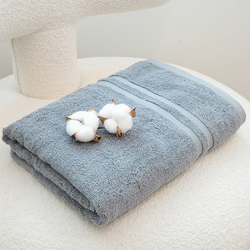 쉬라즈 더블보더 40수 바스타월 450g 대형수건 1장, 그레이, 1개