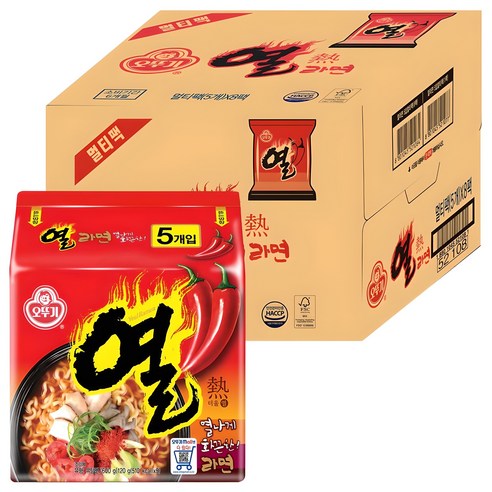 오뚜기 열라면 120g, 40개