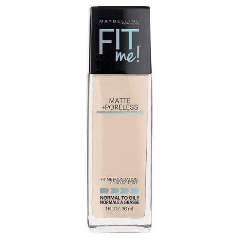 메이블린 핏 미! 파운데이션 매트 + 포어리스 30ml, 1개, 102 Fair Porcelain