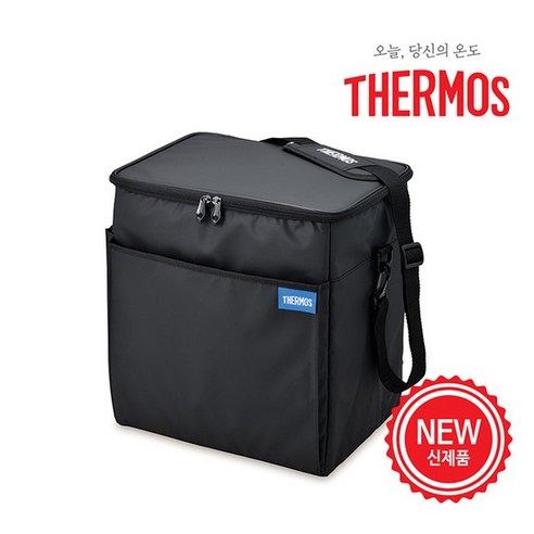 써모스 콤팩트 소프트 쿨러백 REQ-020K, 블랙, 20L