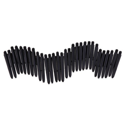 30Pcs 35mm 2BA 스레드 플라스틱 다트 줄기 샤프트 소프트 팁 다트, 1개, 블랙