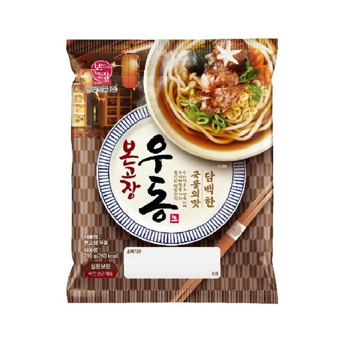 한일식품 본고장우동 210g, 6개