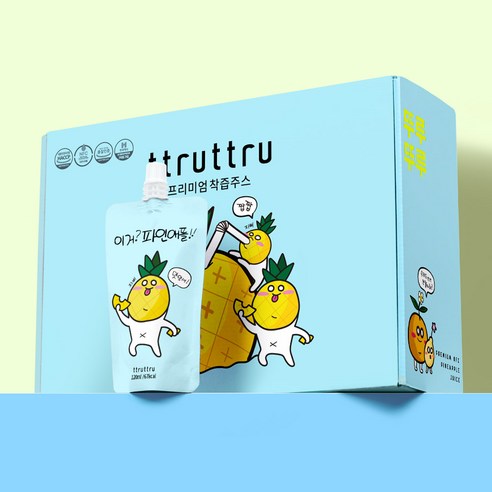 상큼함이 터지는 하루, 이거파인애플 NFC 착즙 파인애플 주스로 활력을 더하세요!