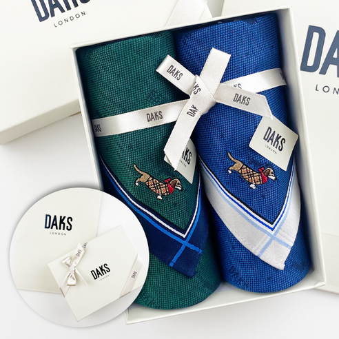 찝찝함 OUT! 닥스 손수건 세트로 산뜻한 하루를 시작하세요 명품손수건