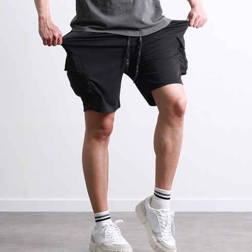 남성을 위한 쾌적한 빅사이즈 트레이닝 카고 반바지