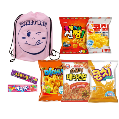 과자 종합 선물 세트 스마일 스윗데이 과자 선물 가방 선물용 과자 가방