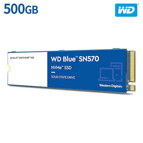 WD Blue SN570 NVMe SSD M.2 2280, WDS500G3B0C, 500GB