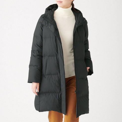 무인양품 MUJI 여성 오스트레일리아 다운 발수 후드 코트 W9AD428