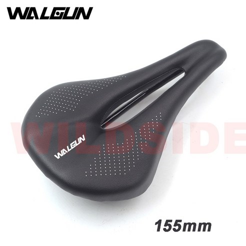 WALGUN 2022 새로운 탄소 섬유 초경량 안장 그라데이션 블루 퍼플 MTB 도로 자전거 접는 자전거 액세서리에 적합, black 155