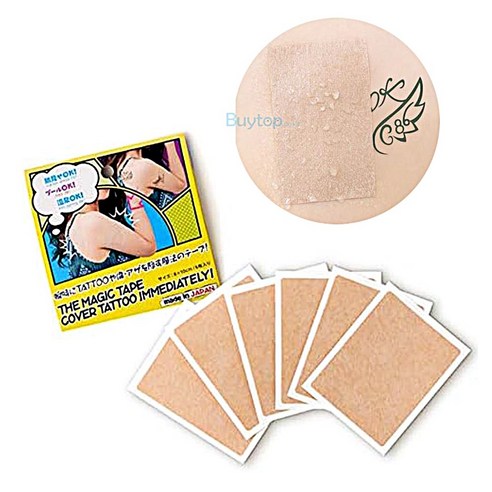 쉐모아 타투가리는스티커 흉터 멍 문신 커버 시트, 1세트