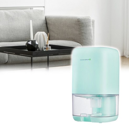 인포벨 퓨어코치 LED 무드등 제습기 원룸 간편 터치 세척 펠티어 저소음 미니 습기 제거 제습기 재습기 DH850, 본품, 화이트