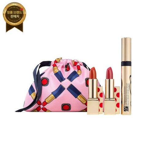 Estée Lauder 조각 입술 립스틱 에스티 로더 마스카라 2022 선물 세트 3 풀 사이즈 420 반항적인 장미 333 설득력 있고 고급스러운 익스트림