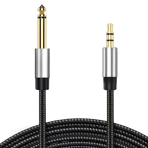 에이젠 3.5mm to 6.35mm AUX 오디오 변환 케이블