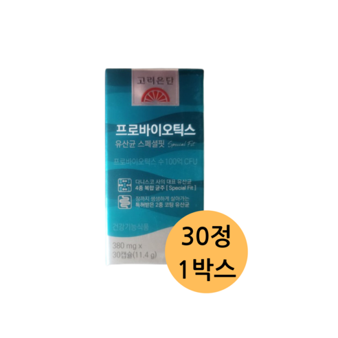 고려은단 프로바이오틱스 스페셜핏 30캡슐, 1박스, 1개