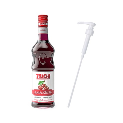 토스키 아마레나 체리 시럽 펌프세트 1000ml TOSCHI, 1개, 1L