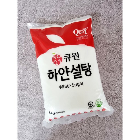 큐원 하얀 설탕, 5kg, 2개