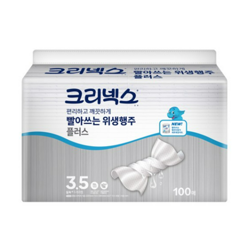 크리넥스 빨아쓰는 위생행주 플러스 100매, 1개